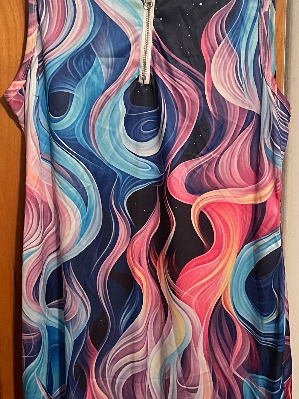 Women’s Multicolor Abstract Print Sleeveless Dress